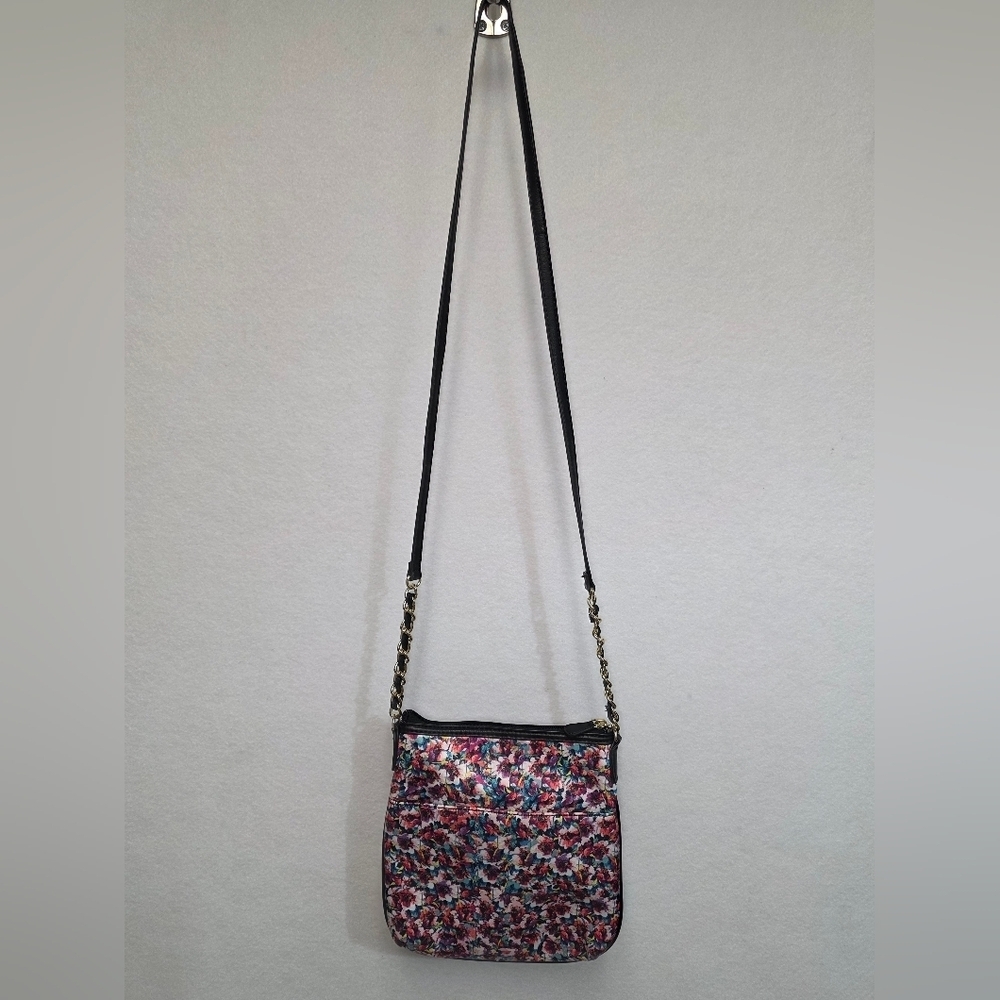 Nicole By Nicole Miller Pansy Multicolor Crossbody Bag With Goldtone Hardware - Picture 12 of 13